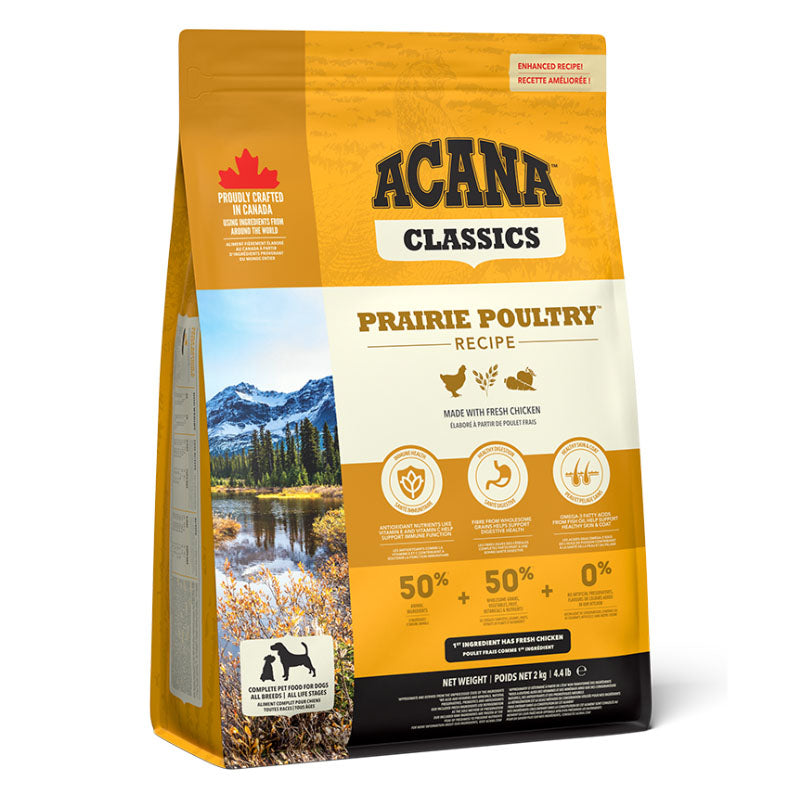 Acana Acana Classics Prairie Chicken Adult Dry Dog Food pet food packaging