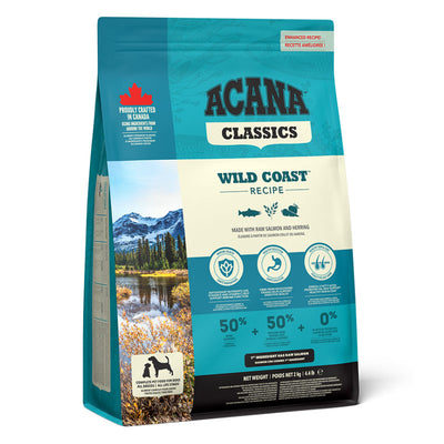 Acana Acana Coast Herring Salmon Adult Dry Dog Food pet food packaging