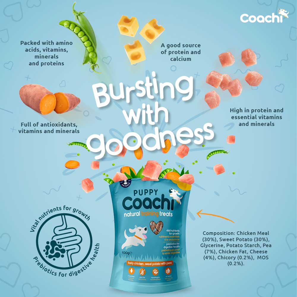 Coachi Natural Puppy Training Treats - Chicken - 100g
