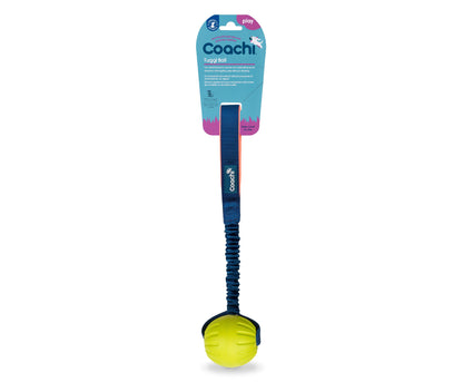 Coachi Tuggi Ball Dog Toy - Navy, Coral & Lime