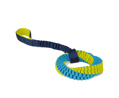 Coachi Tuggi Helix Dog Toy - Navy, Lime & Light Blue