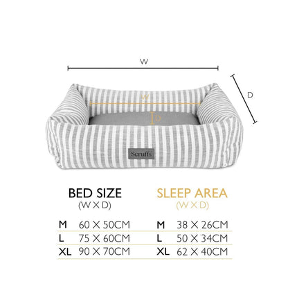 Scruffs Coastal Box Dog Bed - Blue