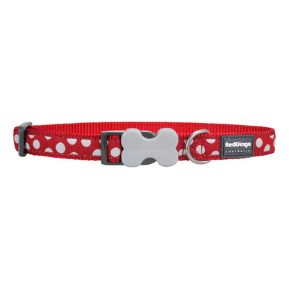 Spots Dog Collar - Red