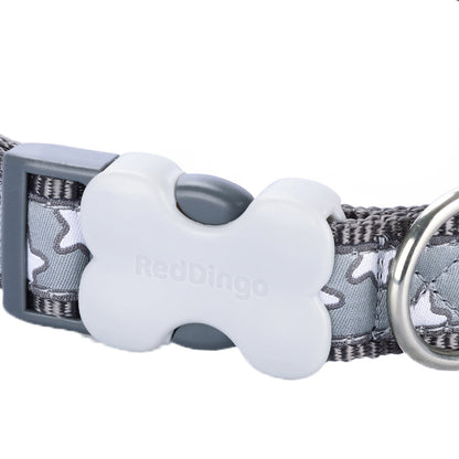 Stars Dog Collar - Grey