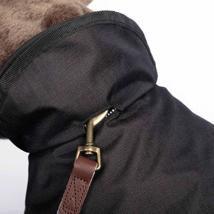 Danish Design 2 in 1 Dog Coat - Black - 12in / 30cm