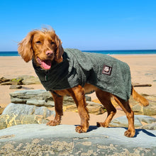Danish Design Dog Towelling Robe - Green