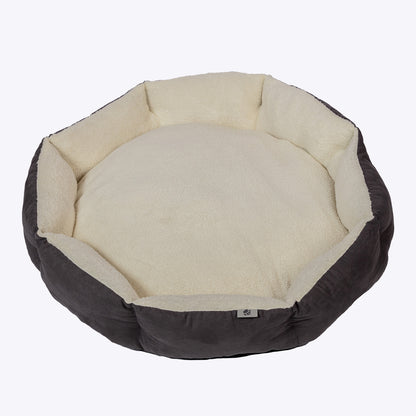Danish Essentials Quilted Dog Bed - Charcoal