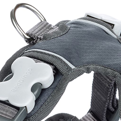 Padded Dog Harness - Grey