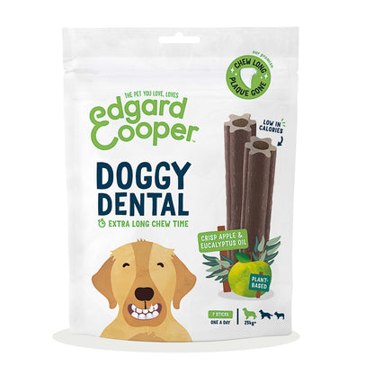 Edgard & Cooper Dental Medium Dog Treats - Apple & Eucalyptus - 7 Pack