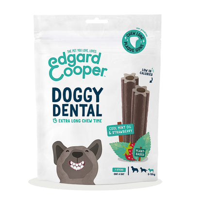 Edgard & Cooper Dental Small Dog Treats - Strawberry & Mint - 7 Pack
