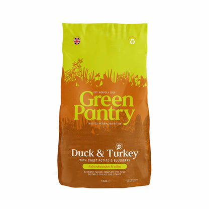 Green Pantry Calm & Relax Dry Dog Food - Duck & Turkey with Sweet Potato & Blueberry