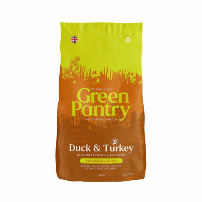 Green Pantry Calm & Relax Dry Dog Food - Duck & Turkey with Sweet Potato & Blueberry