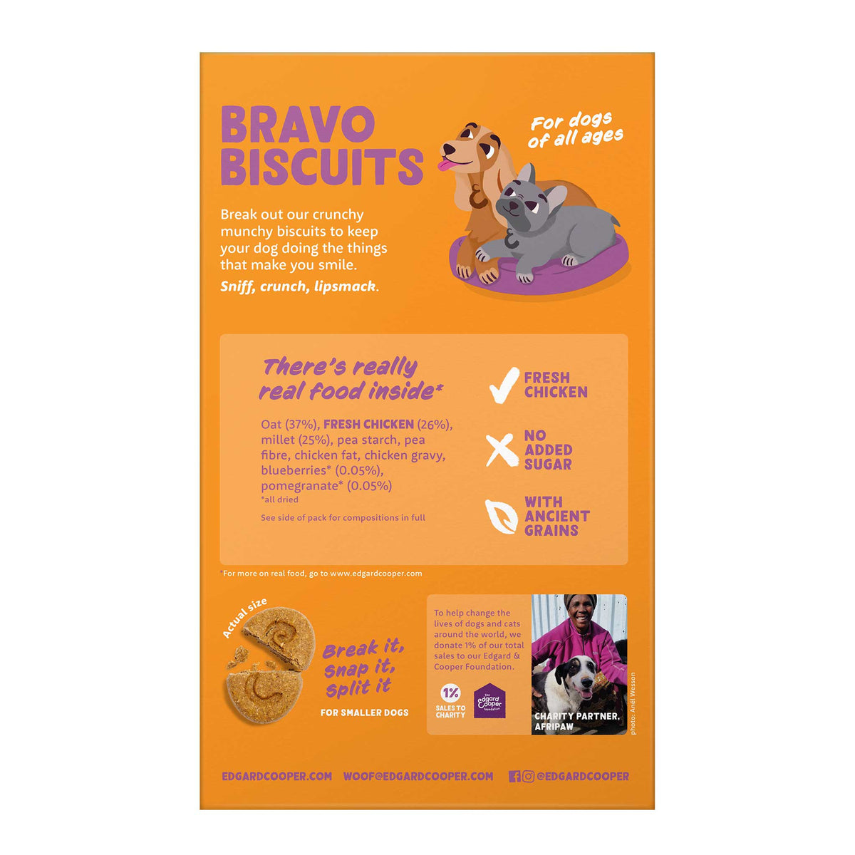 Edgard & Cooper Dog Biscuits - 400g