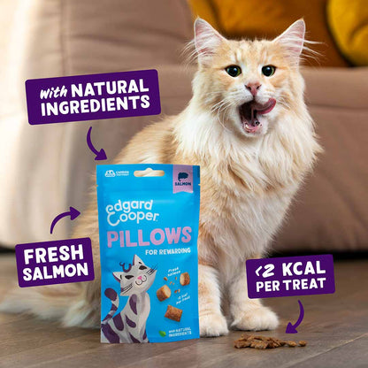 Edgard & Cooper Cat Treats - Salmon Pillows - 60g