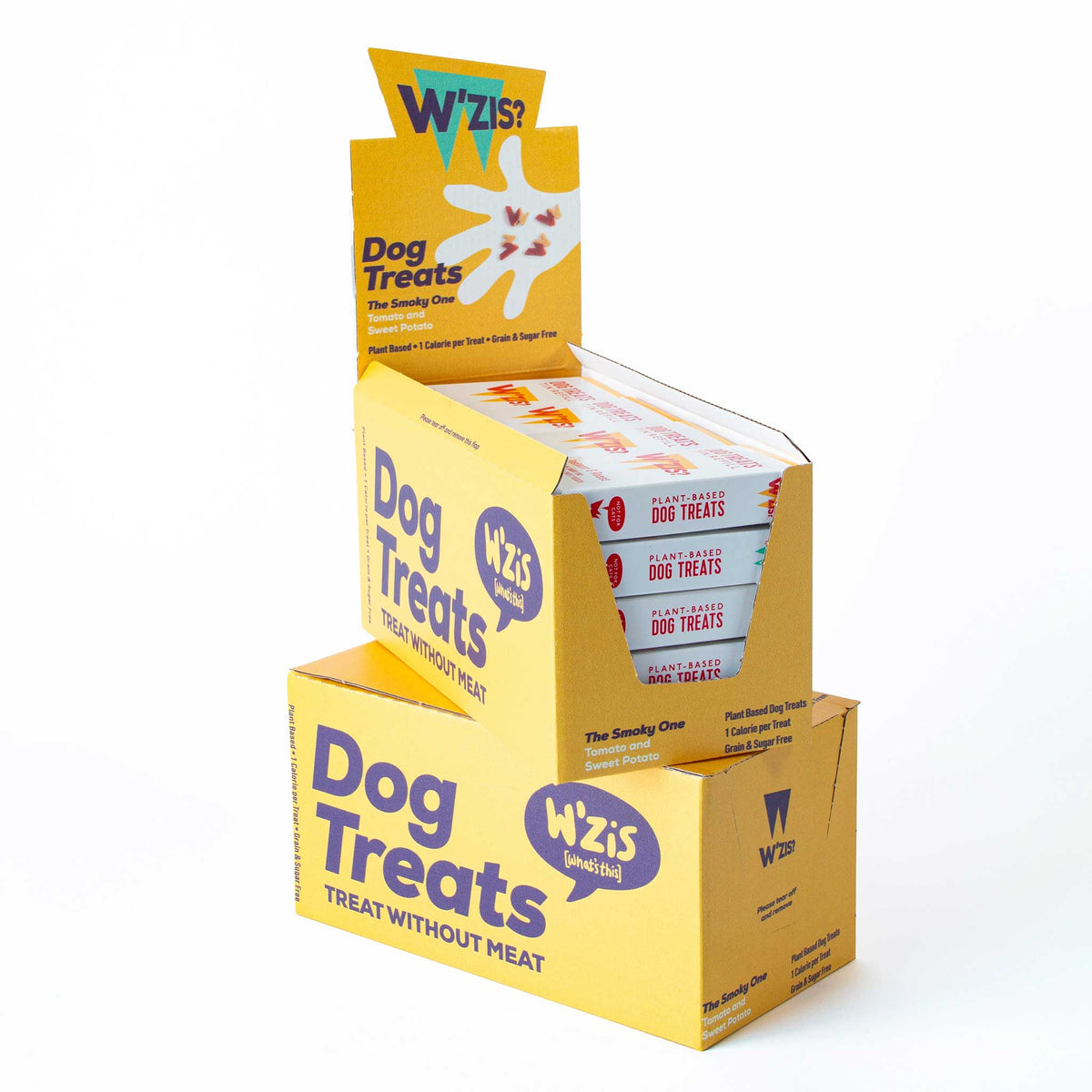 W'ZIS Postman & Roast 1-Calorie Dog Treat Carton - Smoky Flavour 48g