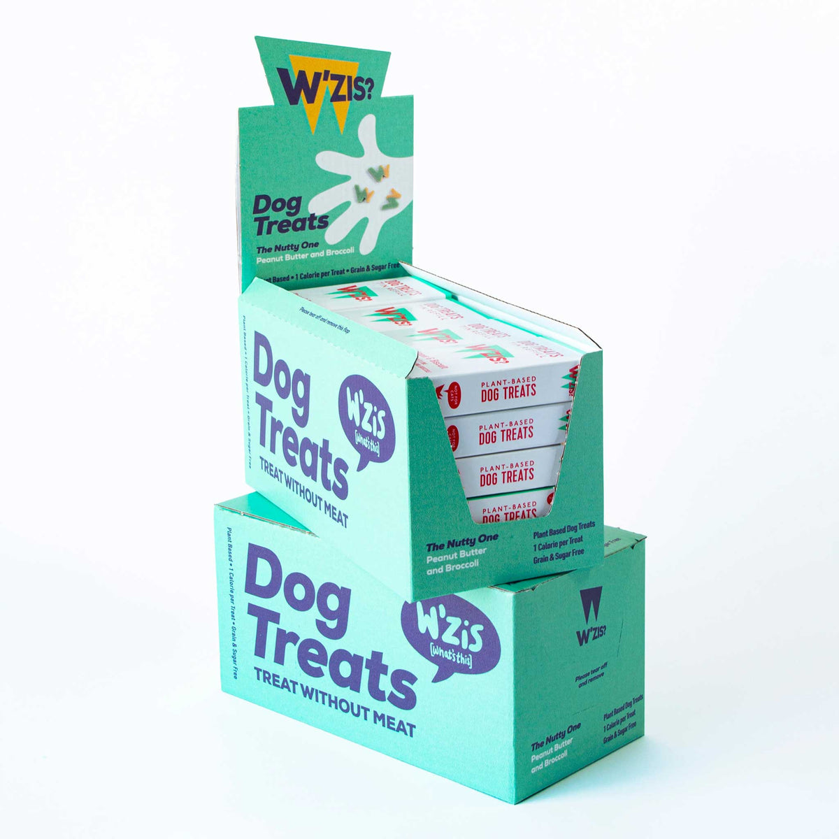 W'ZIS Slipper & Biscuit 1-Calorie Dog Treat Carton - Nutty Flavour 48g
