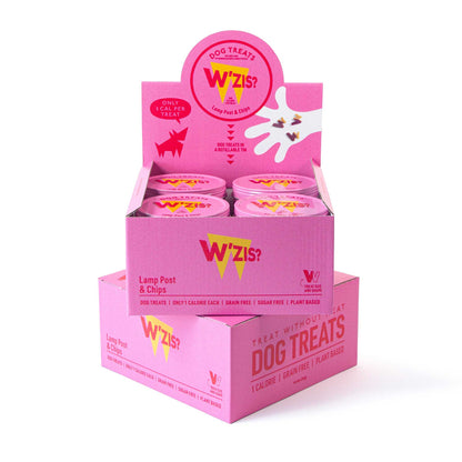 W'ZIS Lamp Post & Chips 1-Calorie Dog Treat Tin - Fruity Flavour 50g