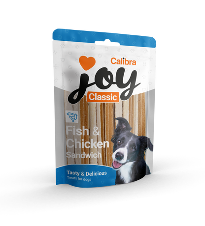 Calibra Joy Dog Treats - Fish & Chicken Sandwich