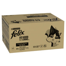 Felix As Good As It Looks Adult Wet Cat Food in Jelly - Favourites Selection - 120x85g Pouches