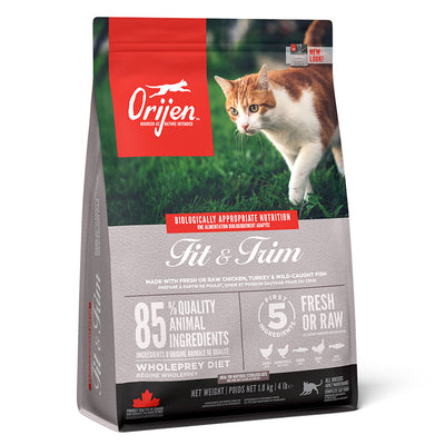 Orijen Orijen Fit Trim Grain Free Chicken Herring Liver Turkey pet food packaging