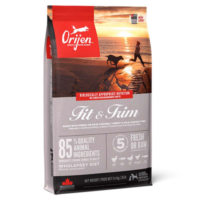 Orijen Orijen Fit Trim Grain Free Chicken Herring Liver Mackerel Turkey pet food packaging
