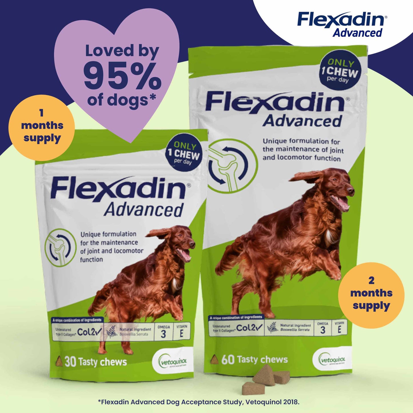 Flexadin Advanced Joint for Dogs - 60 Chewable Tablets
