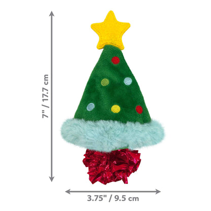 KONG Holiday Crackles Christmas Tree Cat Toy