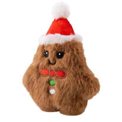 KONG Holiday Snuzzles Mini Gingerbread Dog Toy - XSmall
