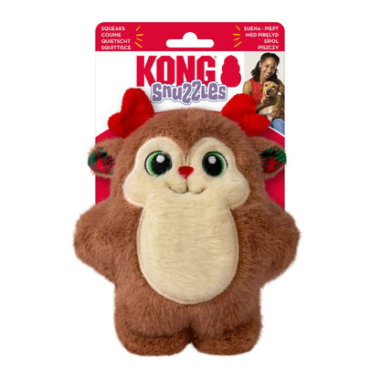 KONG Holiday Snuzzles Reindeer Dog Toy - Small
