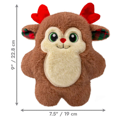 KONG Holiday Snuzzles Reindeer Dog Toy - Medium