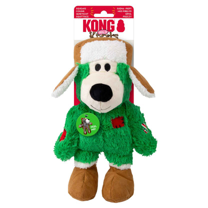 KONG Holiday Wild Knots Bear Dog Toy - Medium/Large
