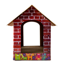 Purrshire Cat Scratching Cardboard House