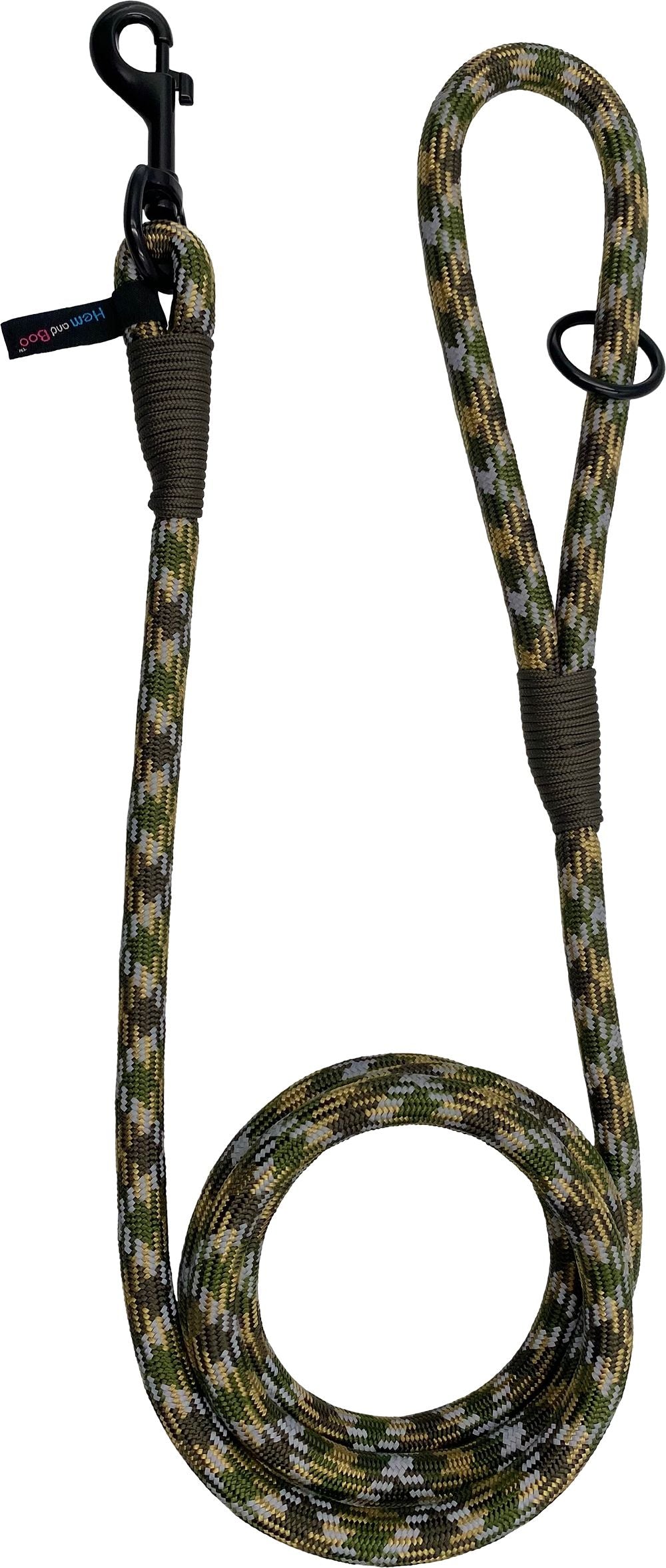 Hem and Boo High Performance Rope Dog Slip Lead - Purple/Pink