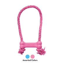 KONG Puppy Goodie Bone with Rope Xsmall Dog Toy