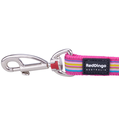 Stars Dog Lead - Pink/Grey