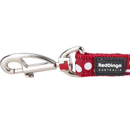 Spots Dog Lead - Red