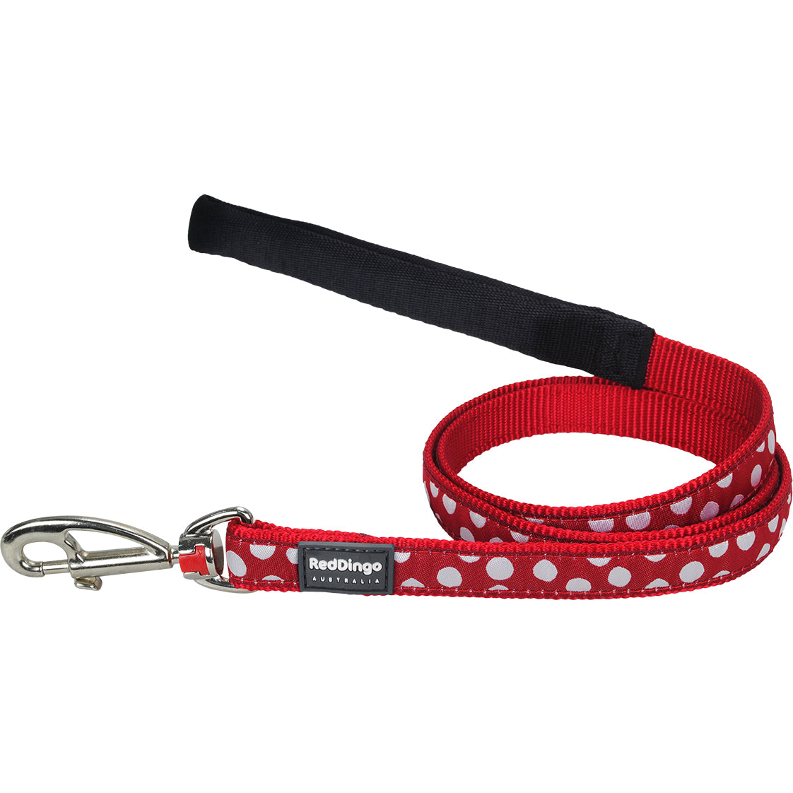 Spots Dog Lead - Red