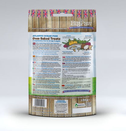 Little BigPaws Oven Baked Dog Treats - Ocean Fish - 130g