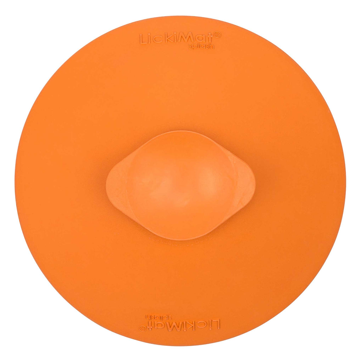 LickiMat Splash Slow Feeder for Bathtime & Grooming - Orange