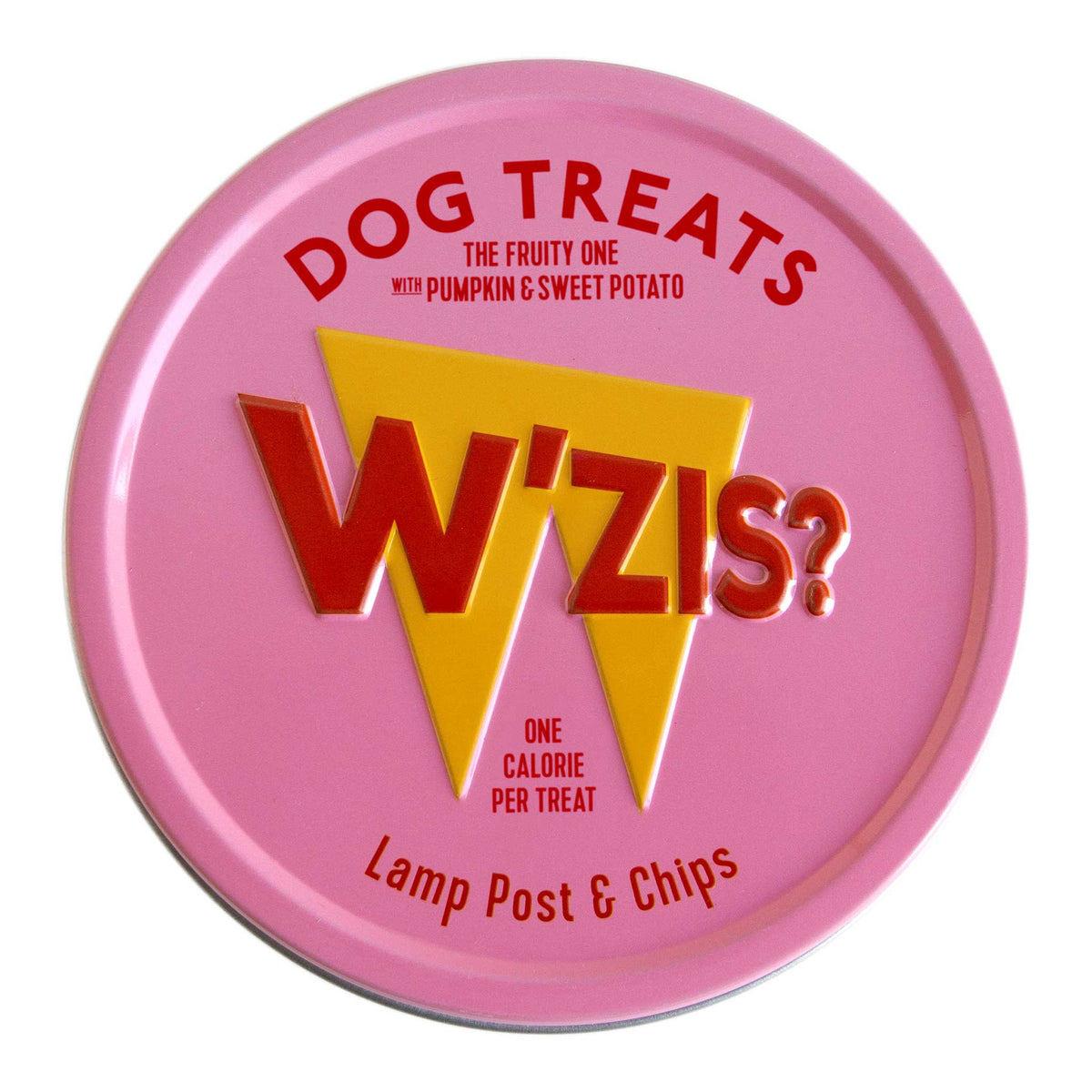 W'ZIS Lamp Post & Chips 1-Calorie Dog Treat Tin - Fruity Flavour 50g