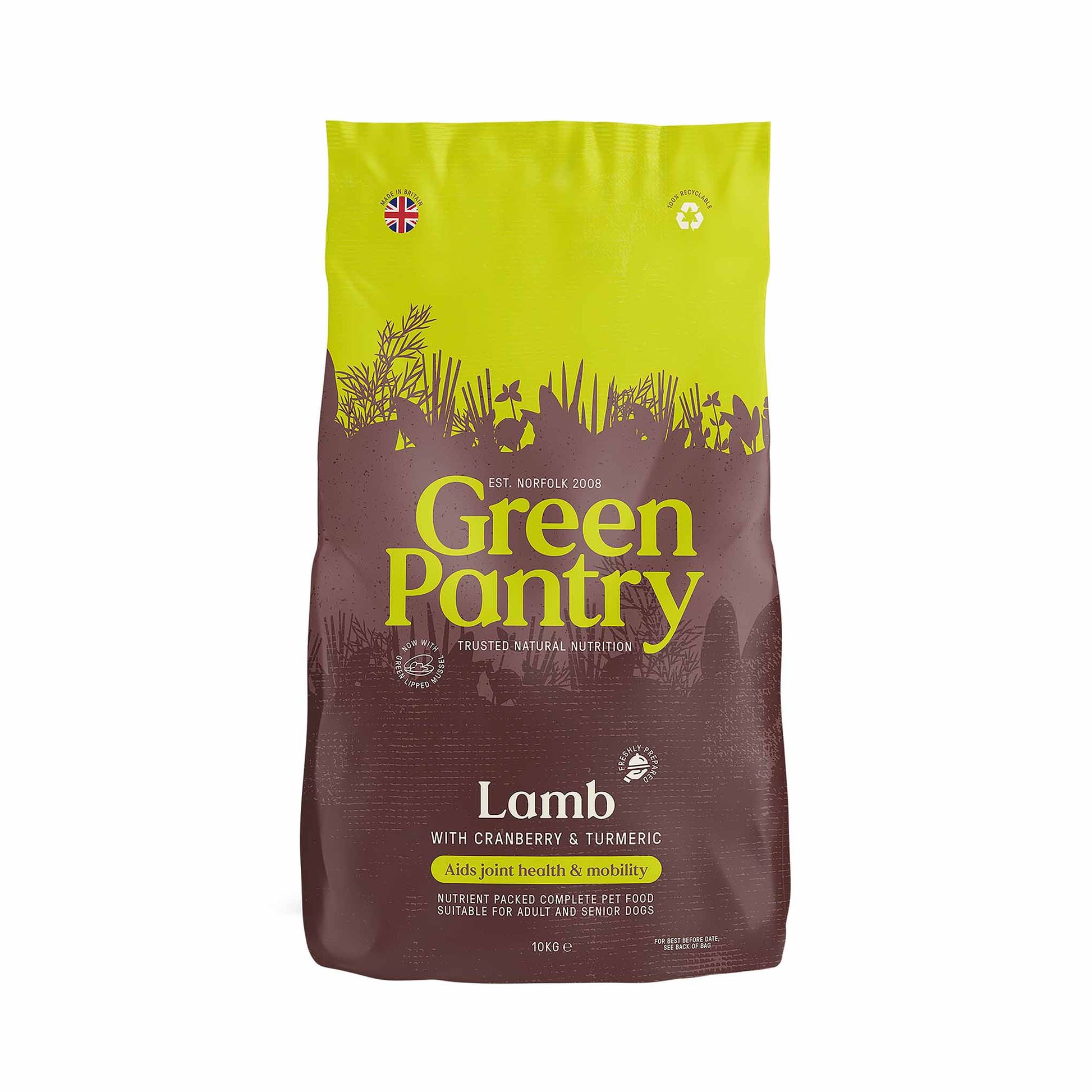 Green Pantry Green Pantry Mobility Lamb Adult Dry Dog Food pet food packaging