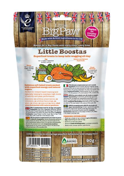 Little BigPaws Little Boostas Dog Treats - Superfood - 90g