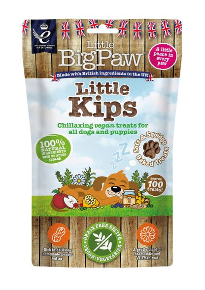 Little BigPaws Little Kips Dog Treats - Vegan - 90g