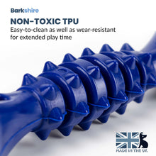 Barkshire Medium Studded Bone Dog Toy - Blue