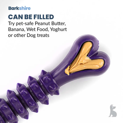 Barkshire Medium Studded Bone Dog Toy - Purple