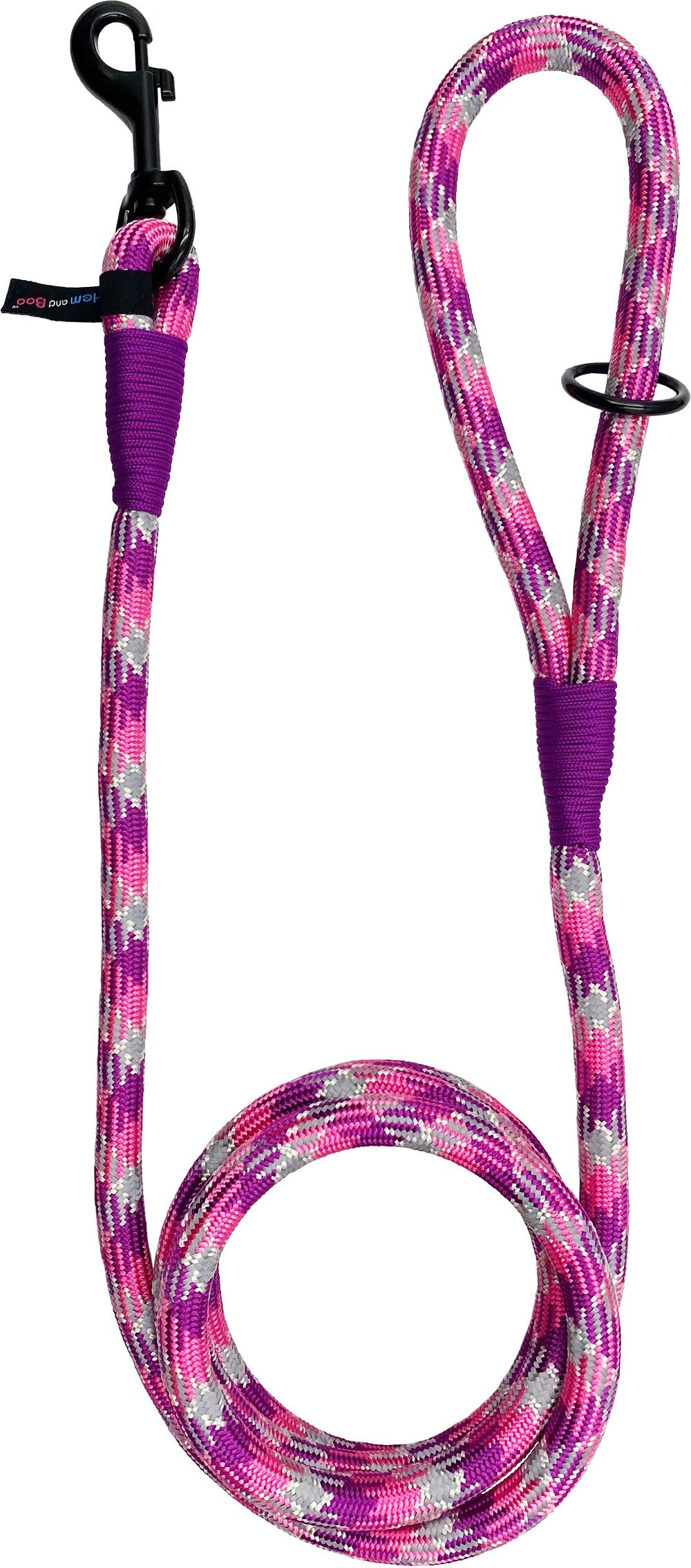 Hem and Boo High Performance Rope Dog Slip Lead - Blue