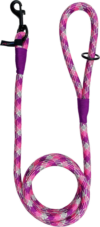 Hem and Boo High Performance Rope Dog Slip Lead - Blue