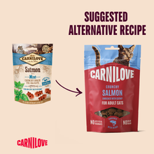 Carnilove Adult Crunchy Cat Treats - Salmon with Catnip - 50g
