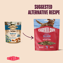 Carnilove Grain Free Crunchy Dog Treats - Salmon with Blueberries - 200g