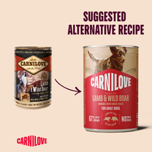 Carnilove Adult Wet Dog Food Tins - Lamb & Wild Boar - 6x400g Cans